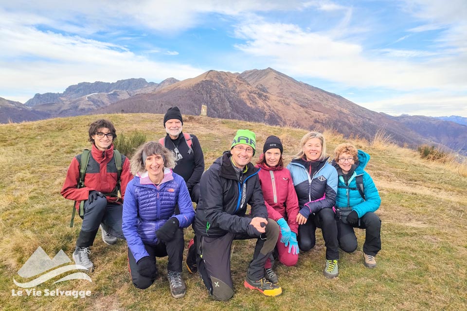 Escursione sul Monte Giove il gruppo in cima