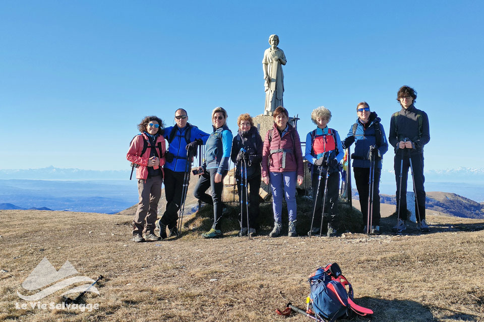 escursione sul monte ebro in cima al monte chiappo