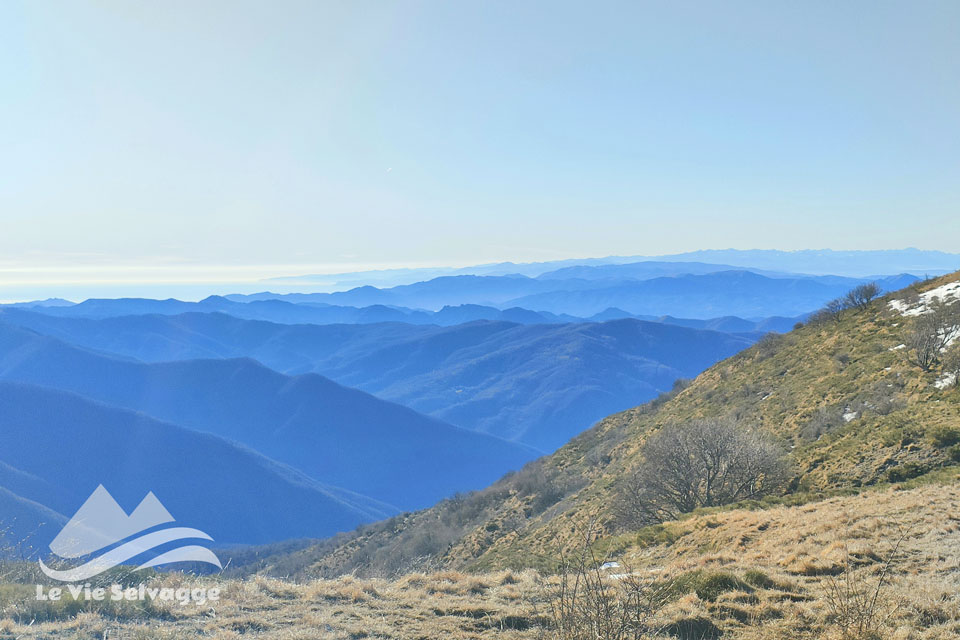 escursione sul monte ebro la vista sul mare