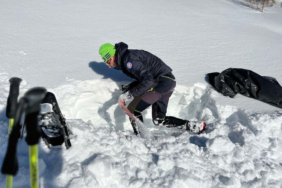 Giornata di esercitazione di autosoccorso in valanga