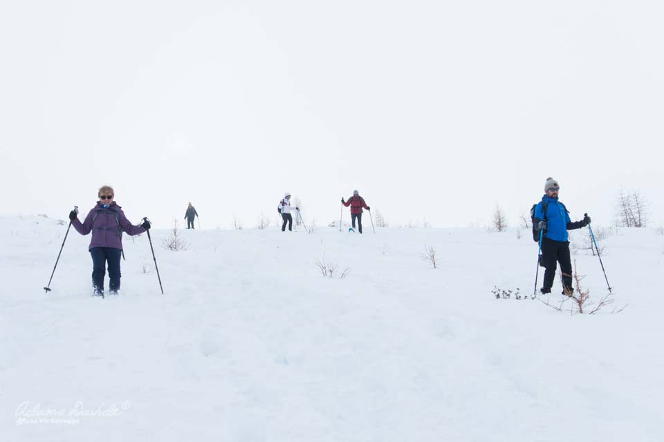 cheneil discesa ciaspole