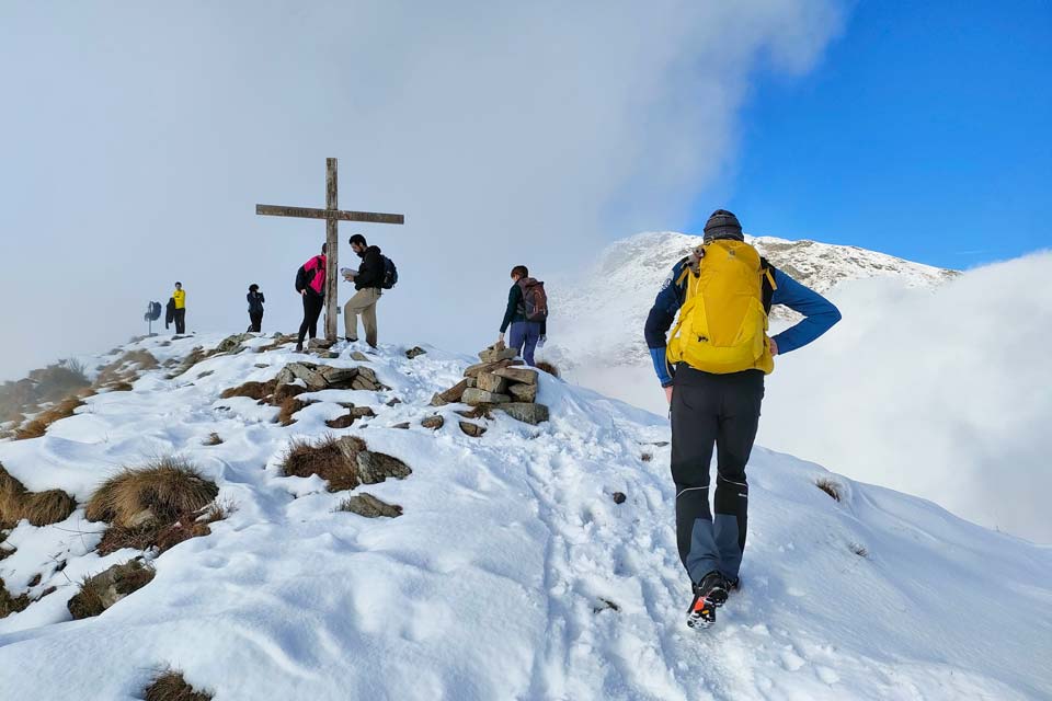 cima bossola cima raggiunta