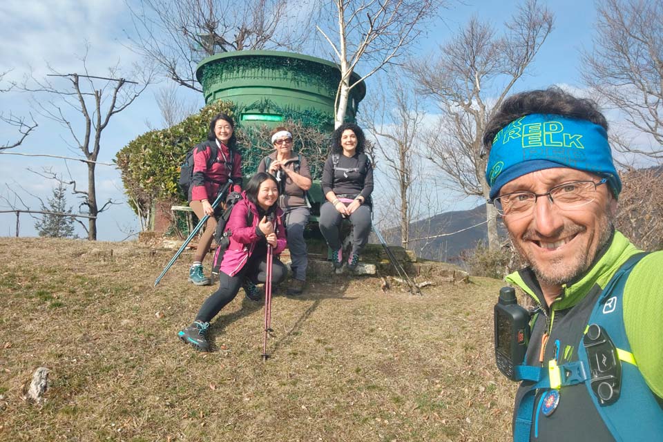 Monte Bronzone Lago Iseo roccolo e sole