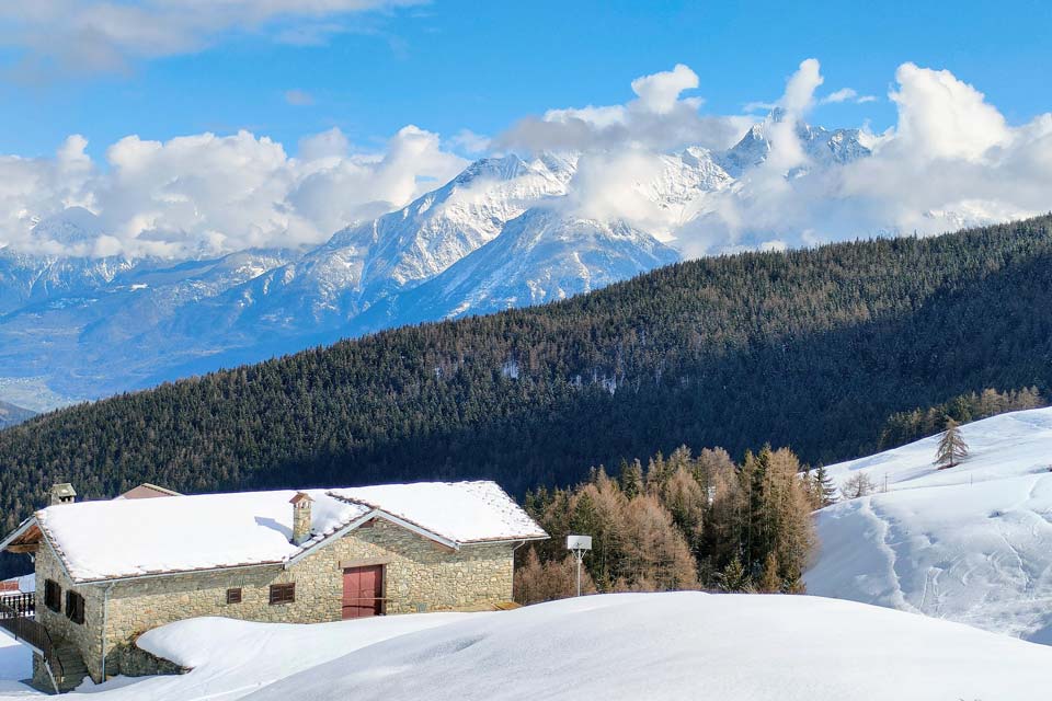 ciaspolata in Valpelline