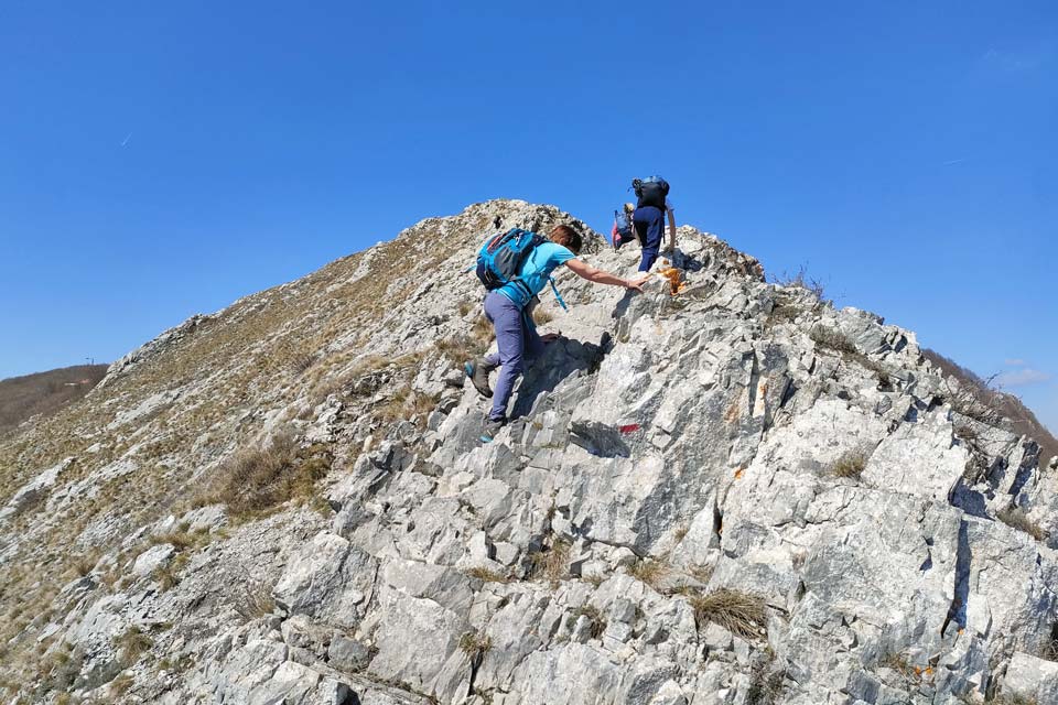 Monte Carmo la cresta