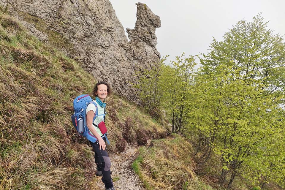 In mezzo alle rocce della Grignetta