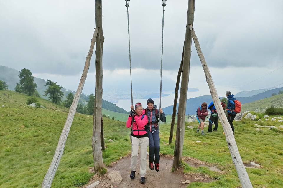 Sasso canale altalena panoramica