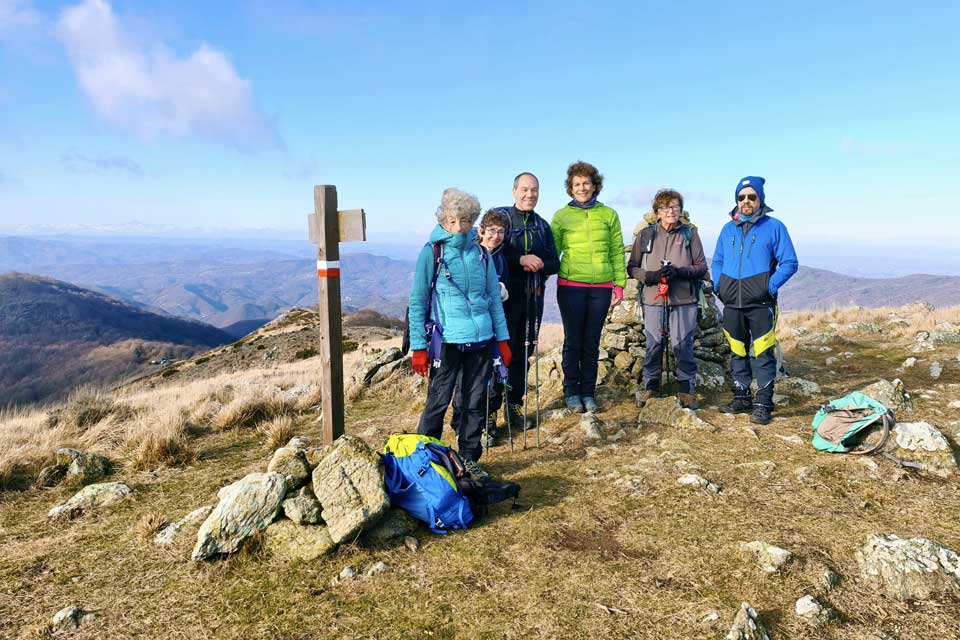 Gruppo in cima al Pracaban