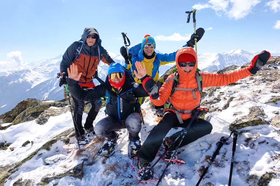 Il gruppo in cima