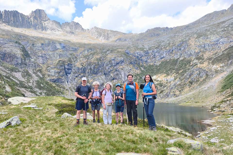 Il gruppo alla Capanna Como