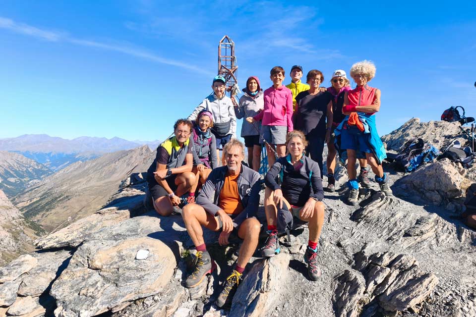 Il gruppo in cima