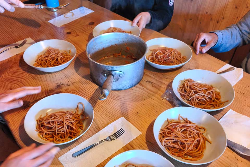 pasta rifugio garzonera