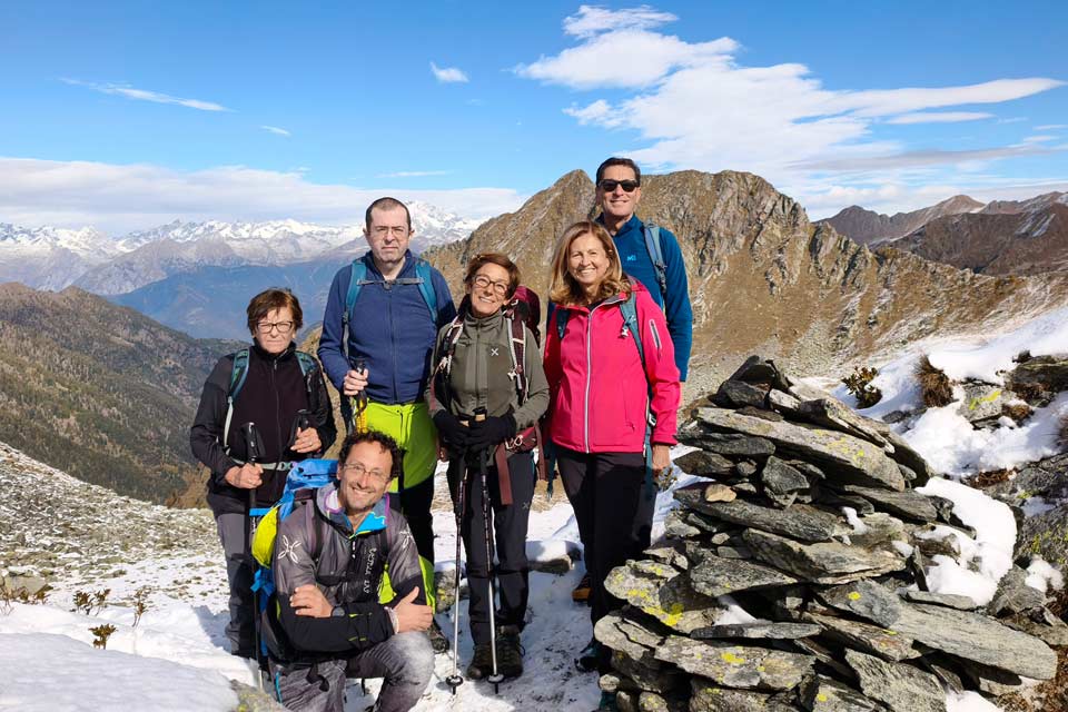 Il gruppo in cima