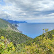 La vista verso le cinque terre