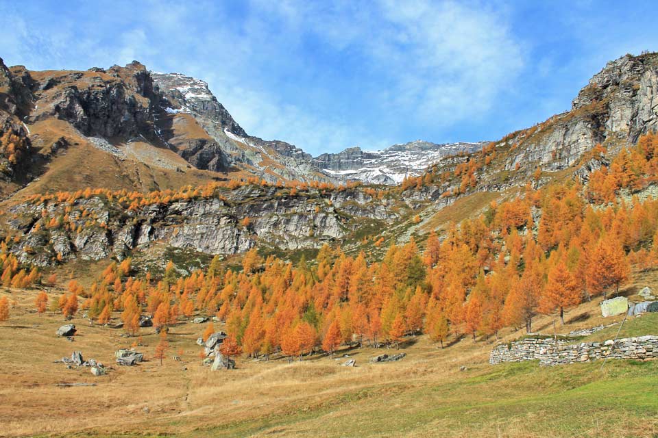 Escursione autunnale ad anello all'Alpe Veglia