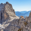Il colletto dove si trova il Rifugio Tosa