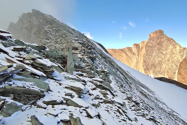 Verso la cima della Rossa Grivola