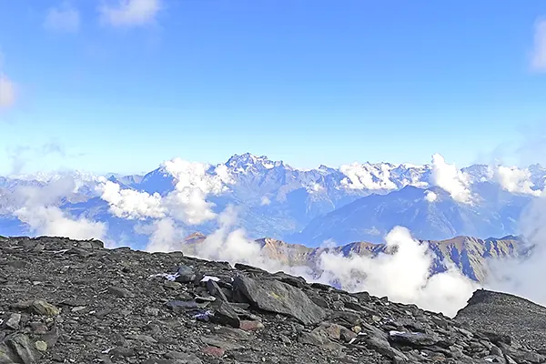 Panorama dalla Punta Rossa della Grivola