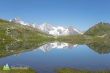 Il Monte Bianco si specchia tra i laghi