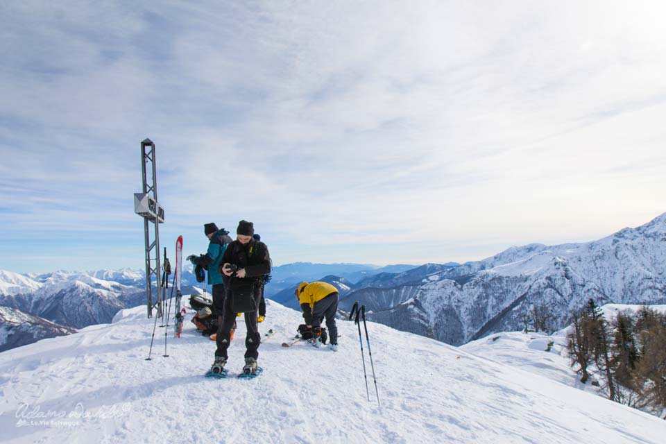 Escursione invernale sulla Cima e Alpe Cortino