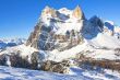 La spettacolare parete del Monte Pelmo salendo alla cima Penna