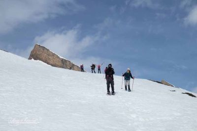 Ciaspolata alla Motta Caslasc in Svizzera